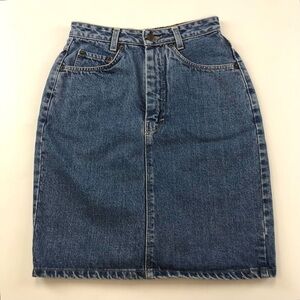 Ikeda Vintage blue denim skirt 24”waist